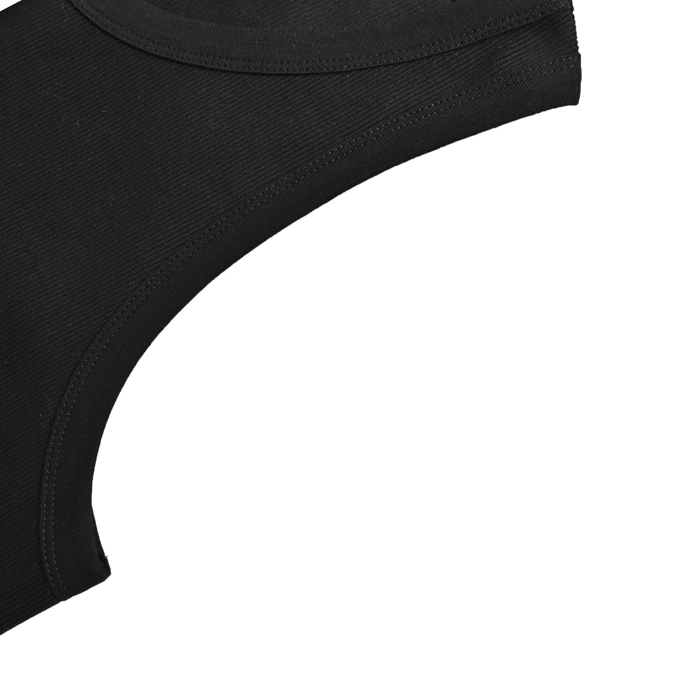 AMI Paris Ami de Cœur Embroidered Cotton Tank Top — Black
