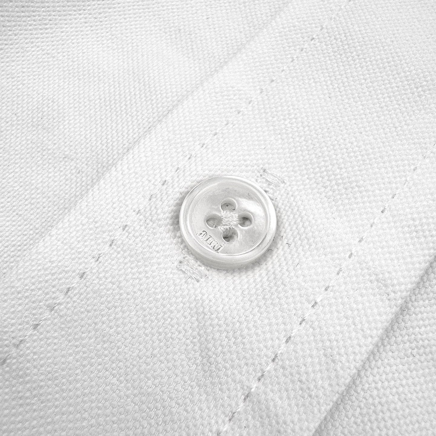 AMI Paris Ami de Cœur Oxford Cotton Short-Sleeve Shirt — White