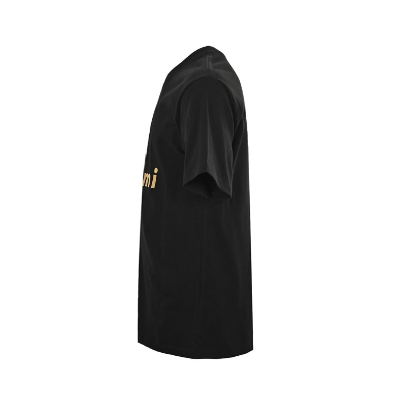 AMI Paris Iridescent Logo T-Shirt - Black