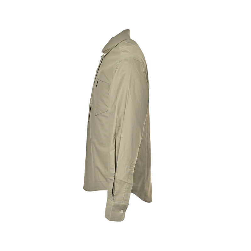 AMI Paris Ami de Cœur Button-Down Oxford Shirt - Khaki