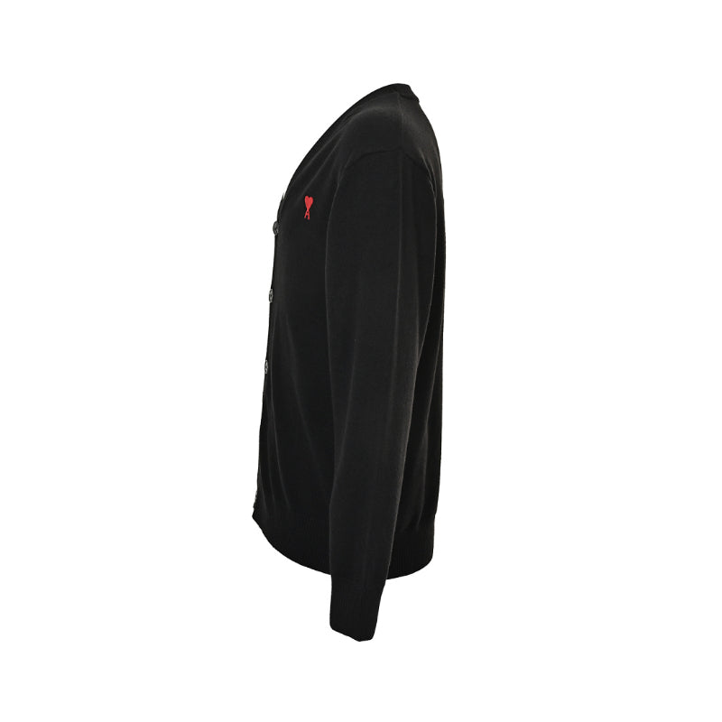 AMI Paris Ami de Cœur V-Neck Cardigan