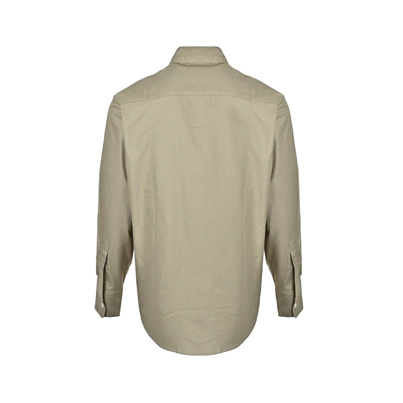 AMI Paris Ami de Cœur Button-Down Oxford Shirt - Khaki