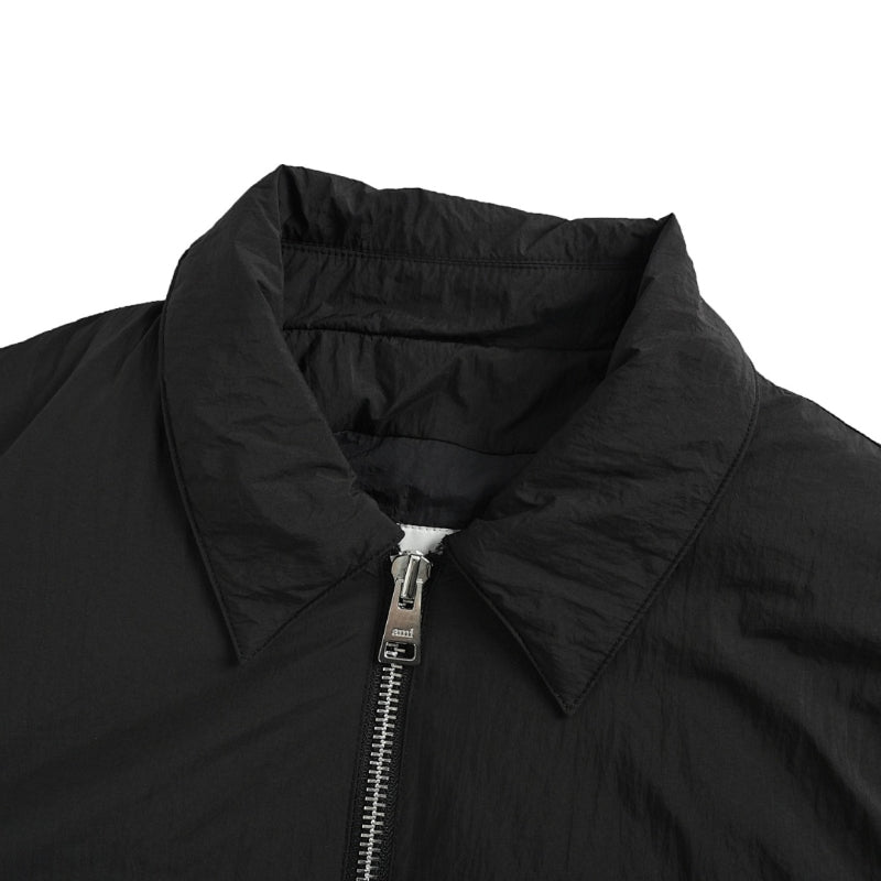 AMI Paris Ami de Cœur Harrington Jacket - Black