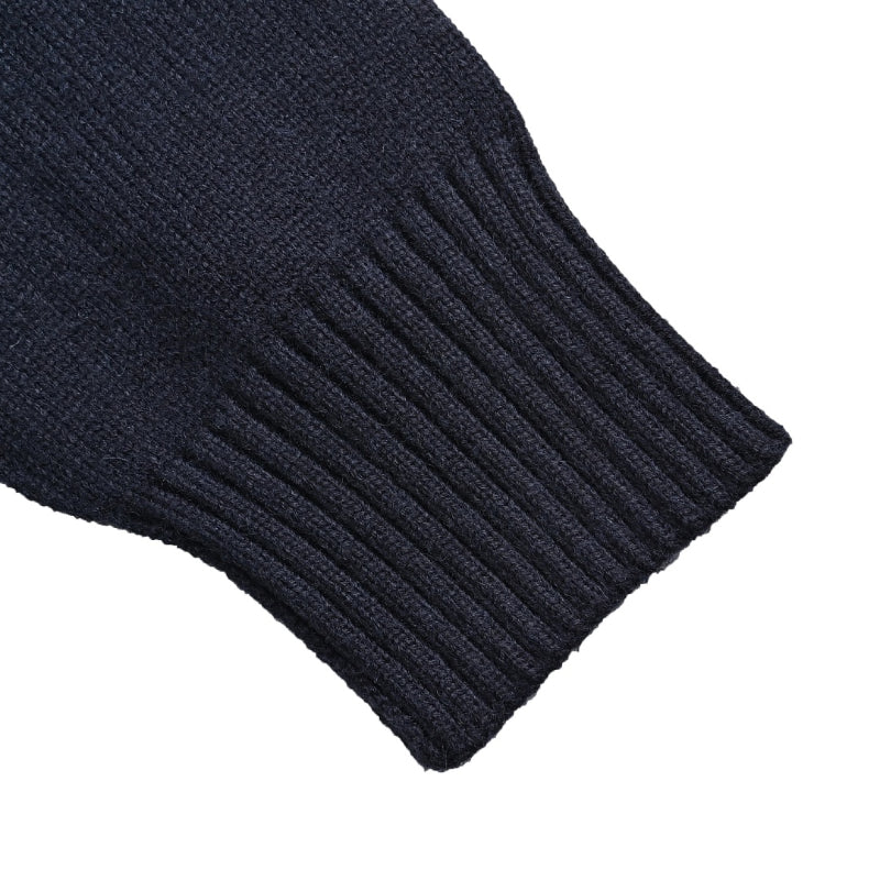AMI Paris Big Ami de Cœur V-Neck Cardigan - Navy