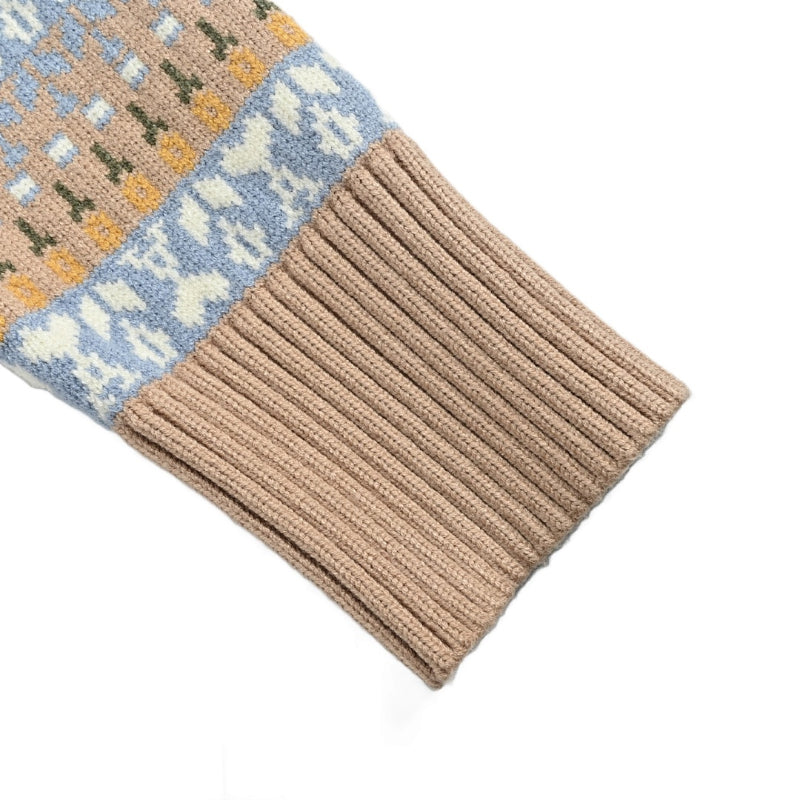 AMI Paris Ami de Cœur Jacquard Polo Sweater