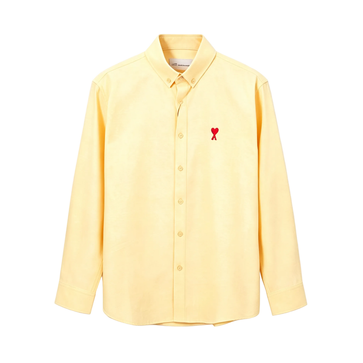 AMI Paris Ami de Cœur Oxford Shirt | Yellow / Pink / Blue