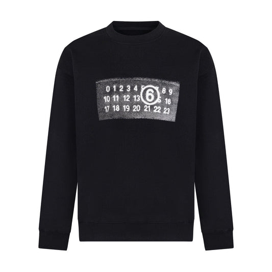 Maison Margiela MM6 Number Print Crewneck Sweatshirt