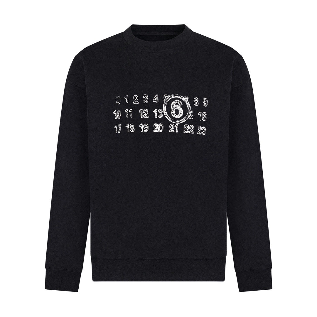 Maison Margiela MM6 Number Print Crewneck Sweatshirt