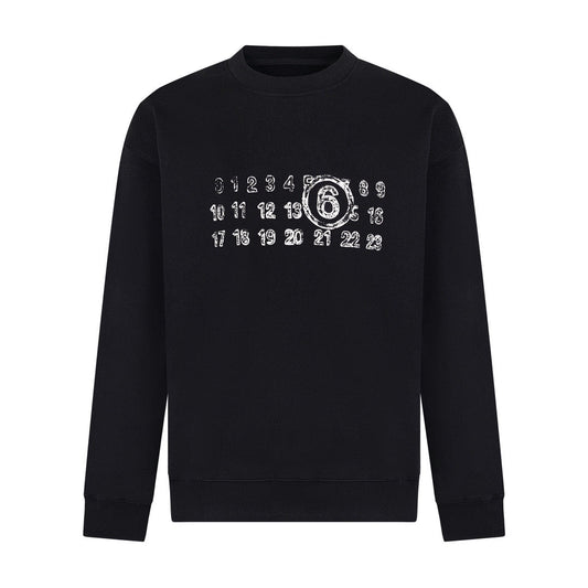 Maison Margiela MM6 Number Print Crewneck Sweatshirt