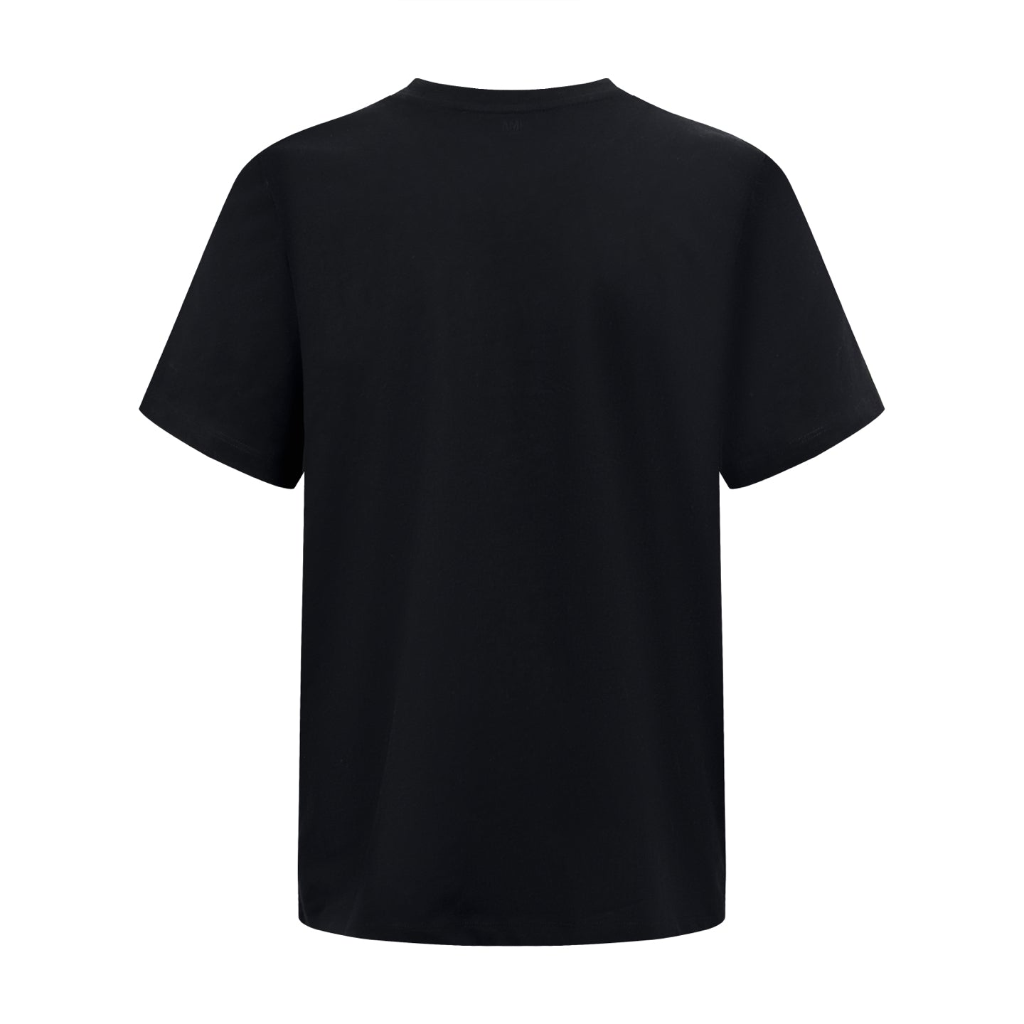 AMI Paris Ami de Cœur Embroidered Cotton T-Shirt — Black