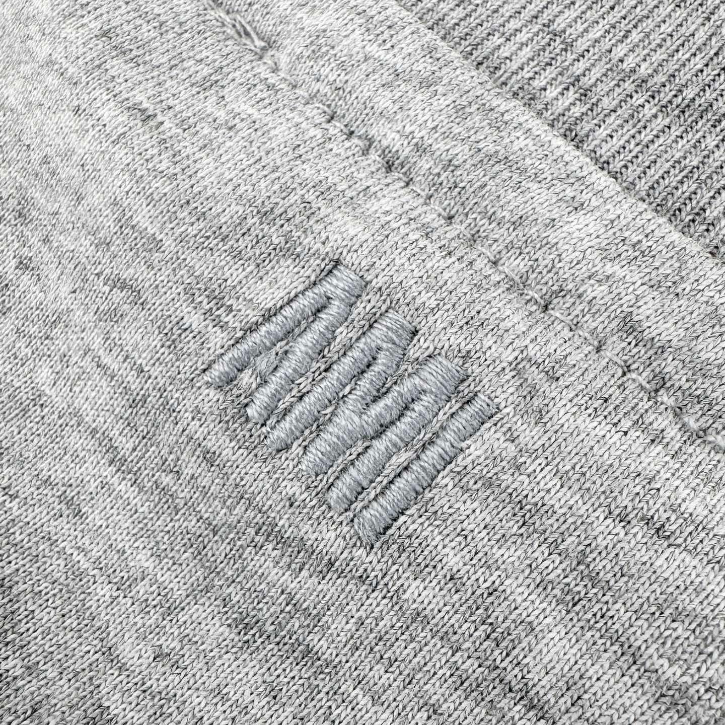 AMI Paris Ami de Cœur Embroidered Cotton T-Shirt — Heather Grey