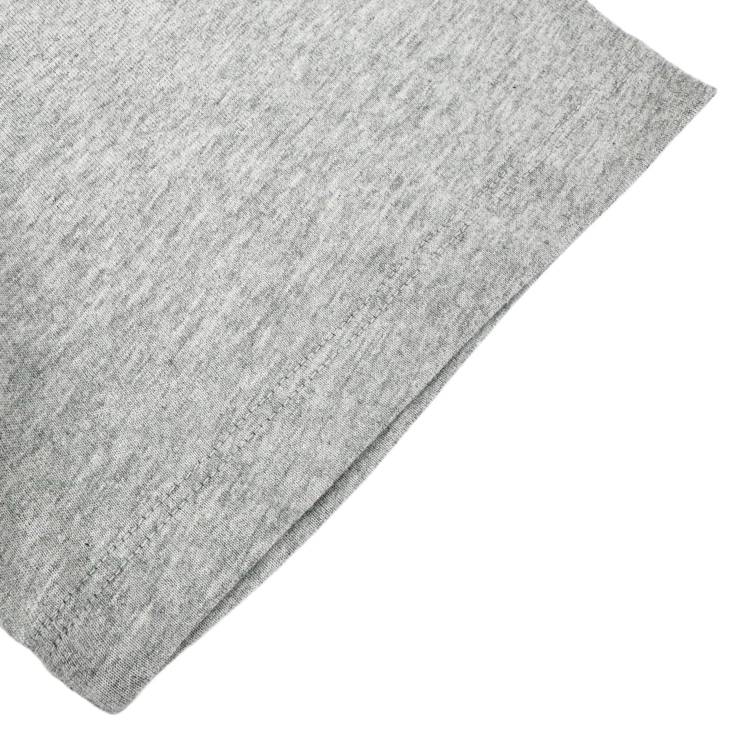 AMI Paris Ami de Cœur Embroidered Cotton T-Shirt — Heather Grey
