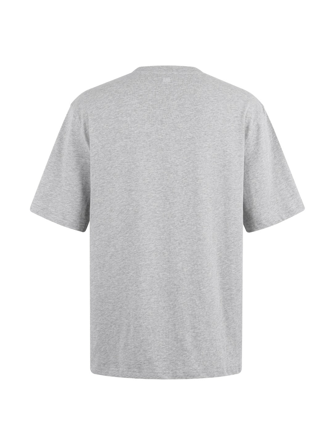 AMI Paris Boxy Fit Cotton T-Shirt — Light Grey Melange