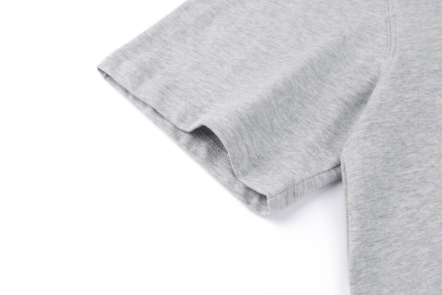 AMI Paris Boxy Fit Cotton T-Shirt — Light Grey Melange