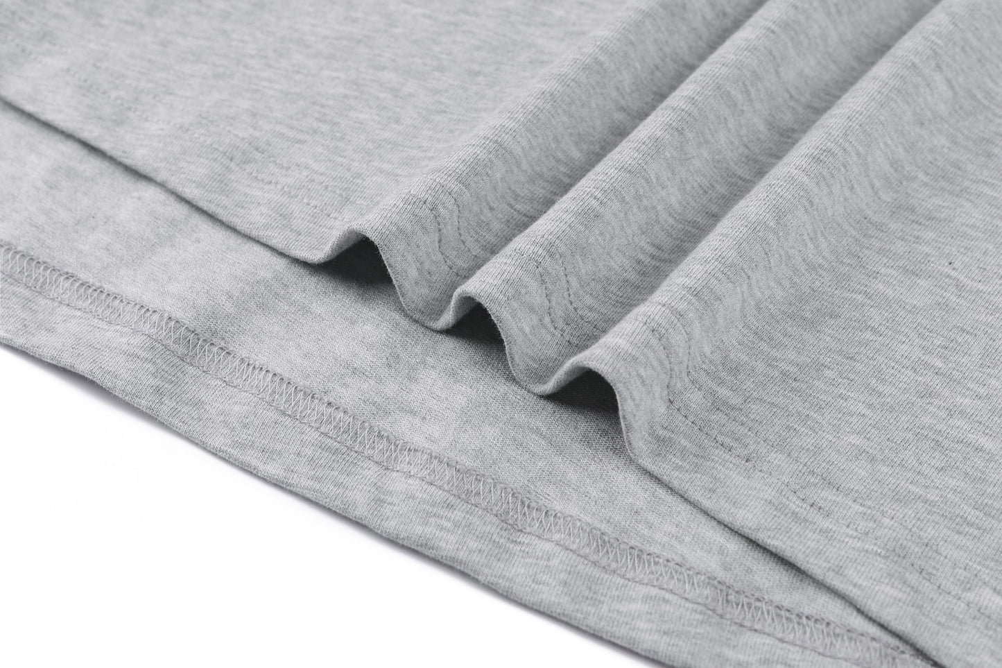 AMI Paris Boxy Fit Cotton T-Shirt — Light Grey Melange