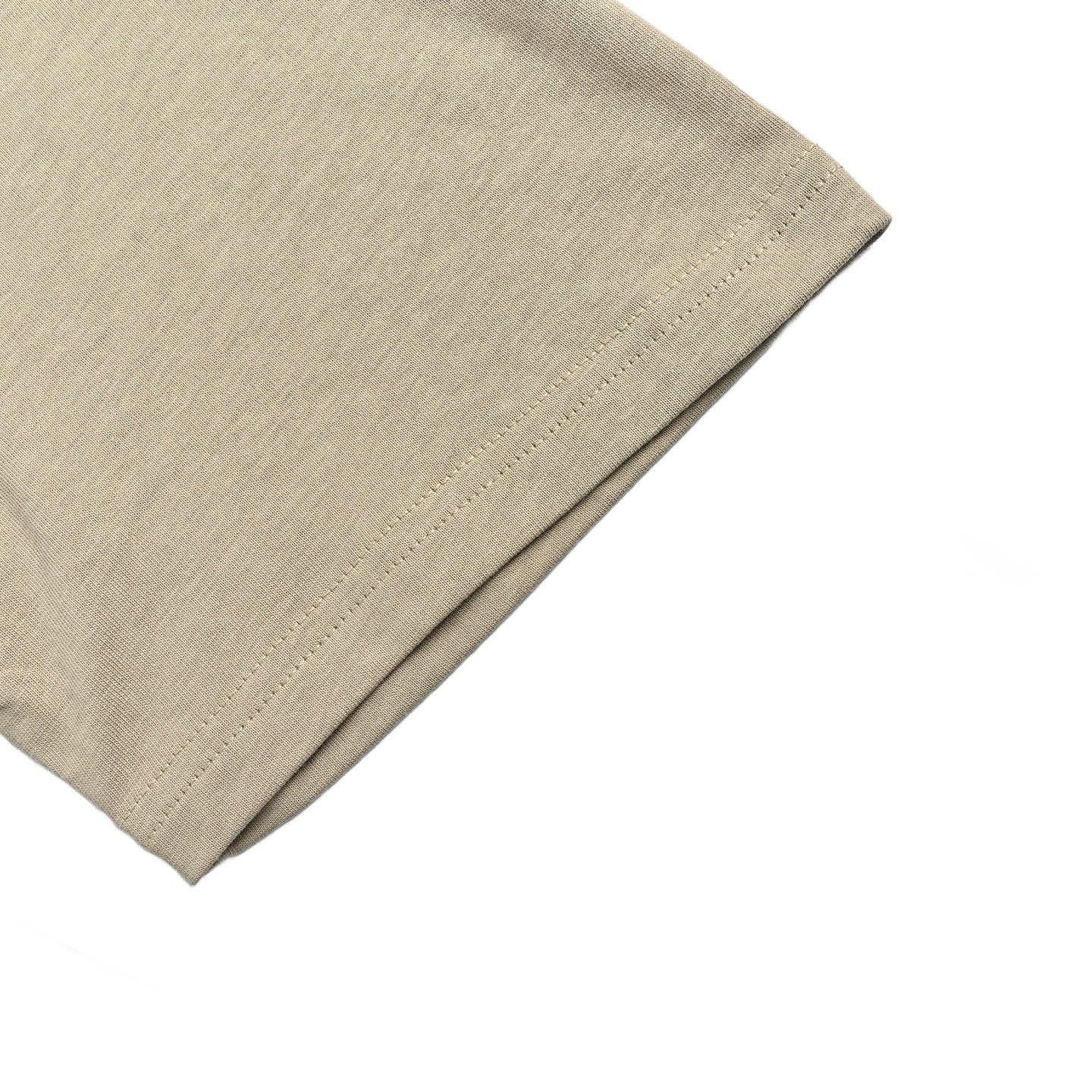 AMI Paris Ami de Cœur Boxy Fit Cotton T-Shirt — Sand
