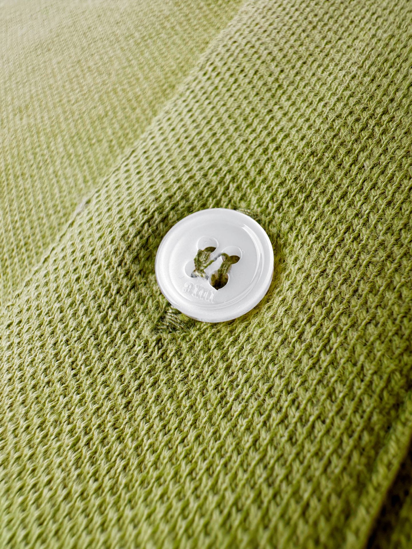 AMI Paris Ami de Cœur Piqué Cotton Polo Shirt — Chartreuse