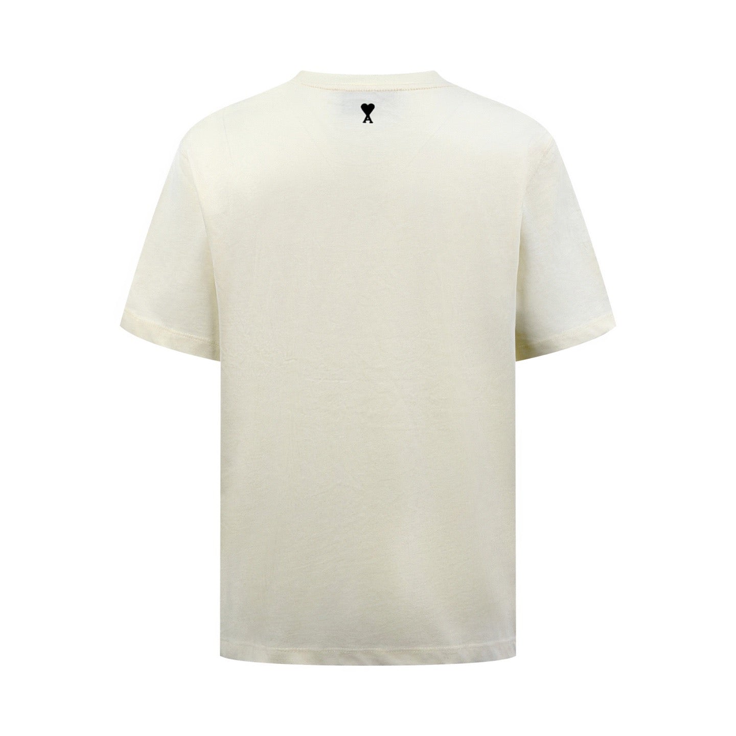 AMI Paris Graphic Patch T-Shirt — Ecru