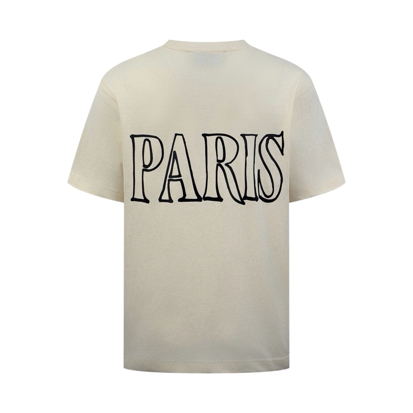 AMI Paris Oversized AMI Outline Logo T-Shirt — Ecru