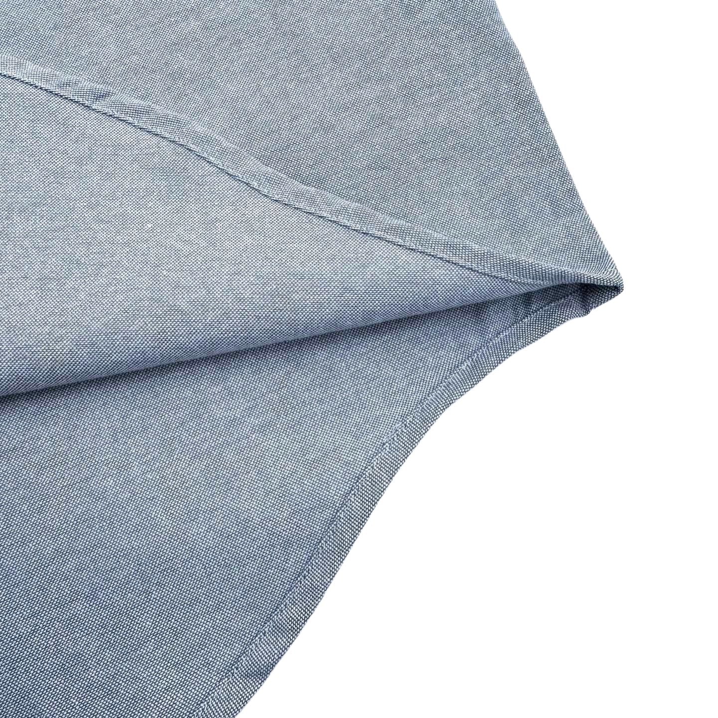 AMI Paris Ami de Cœur Oxford Cotton Short-Sleeve Shirt — Light Blue