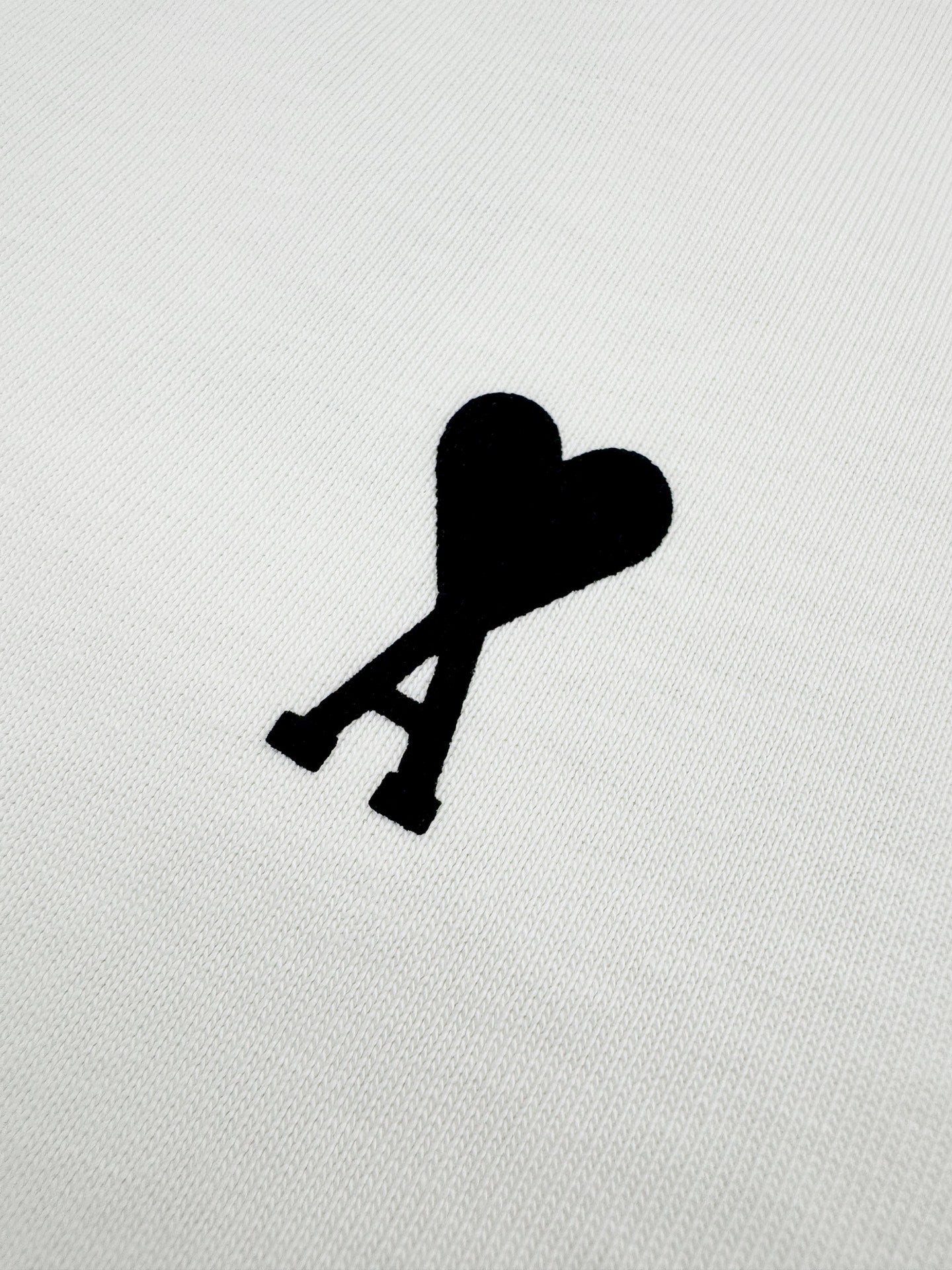 AMI Paris Ami de Cœur Cotton T-Shirt — Ecru