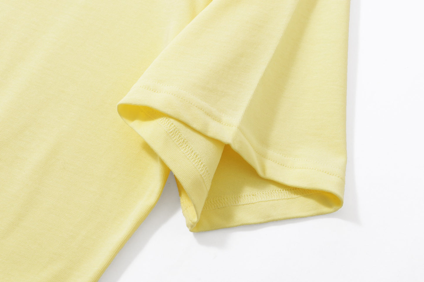 AMI Paris Ami de Cœur Tonal Cotton T-Shirt — Lemon Yellow