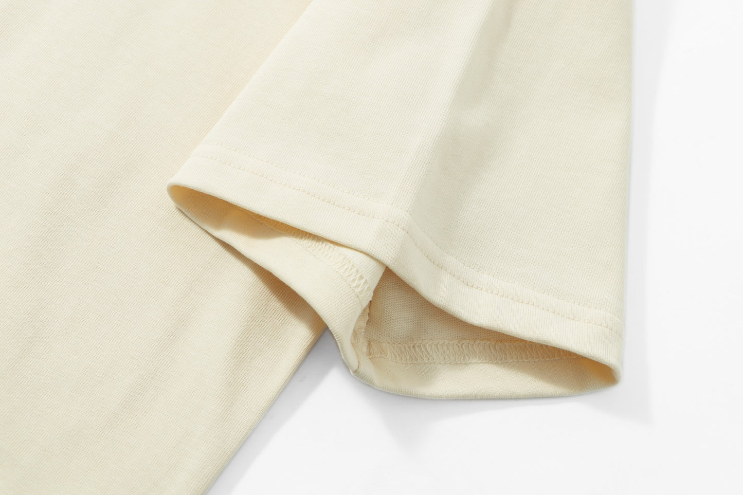 AMI Paris Ami de Cœur Oversized Tonal Logo Cotton T-Shirt — Cream