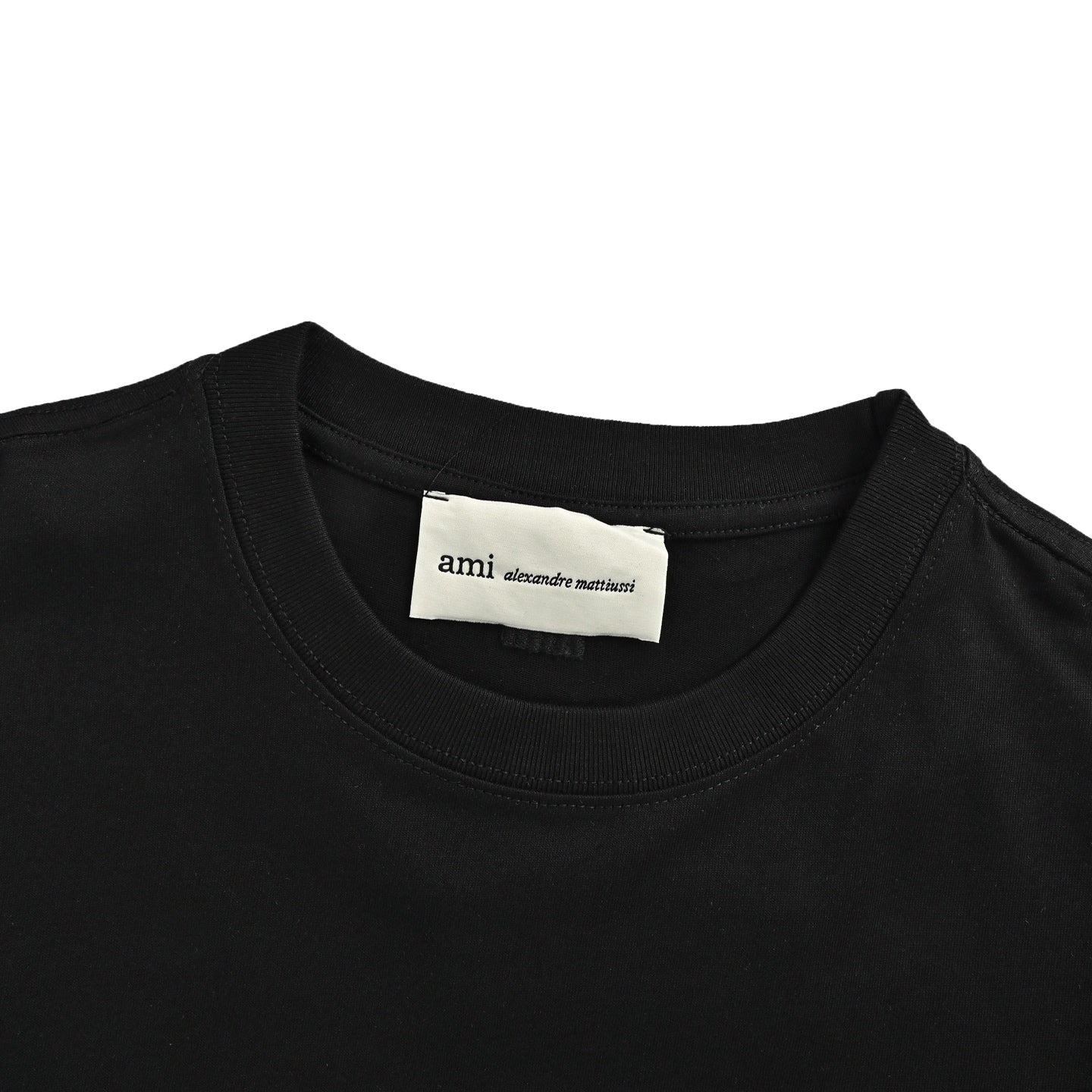 AMI Paris Je T’Aime Sticky Note Graphic T-Shirt — Black