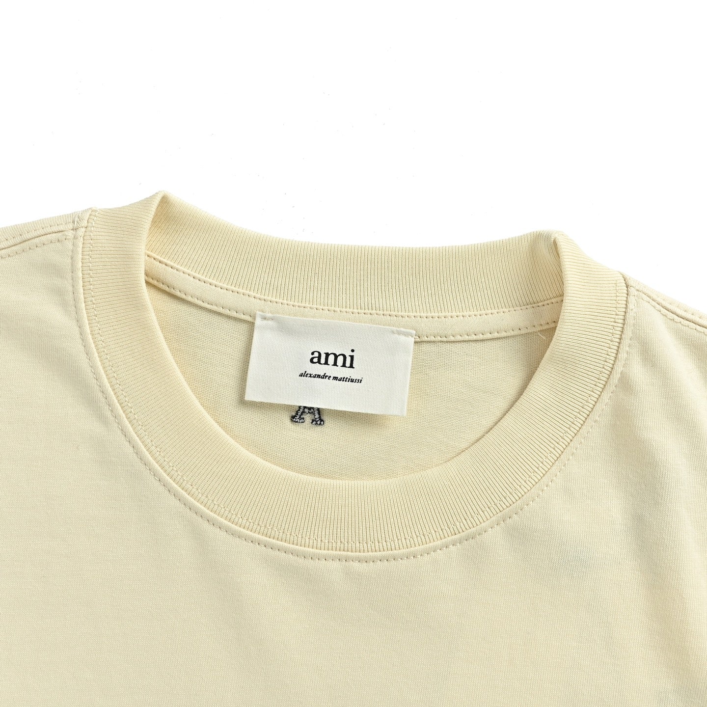 AMI Paris Thank You For Being A Friend Graphic T-Shirt — Cream