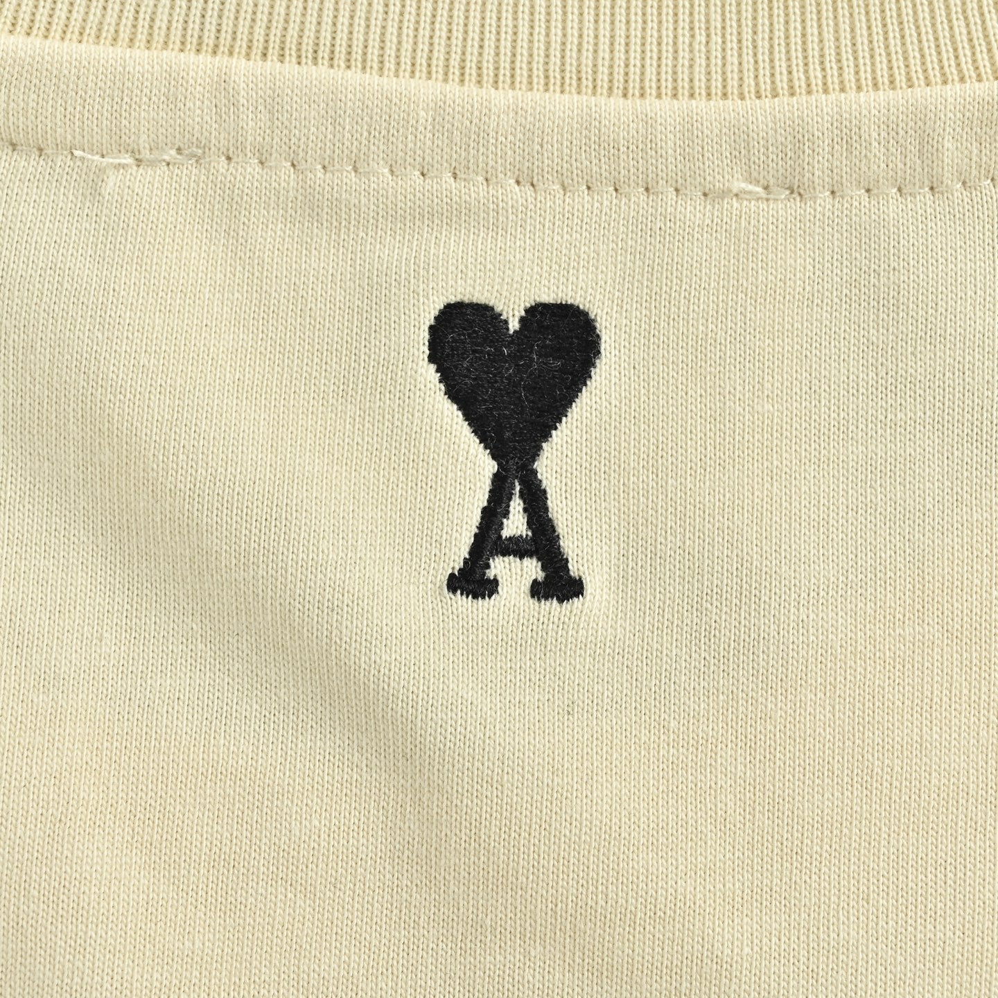 AMI Paris Thank You For Being A Friend Graphic T-Shirt — Cream