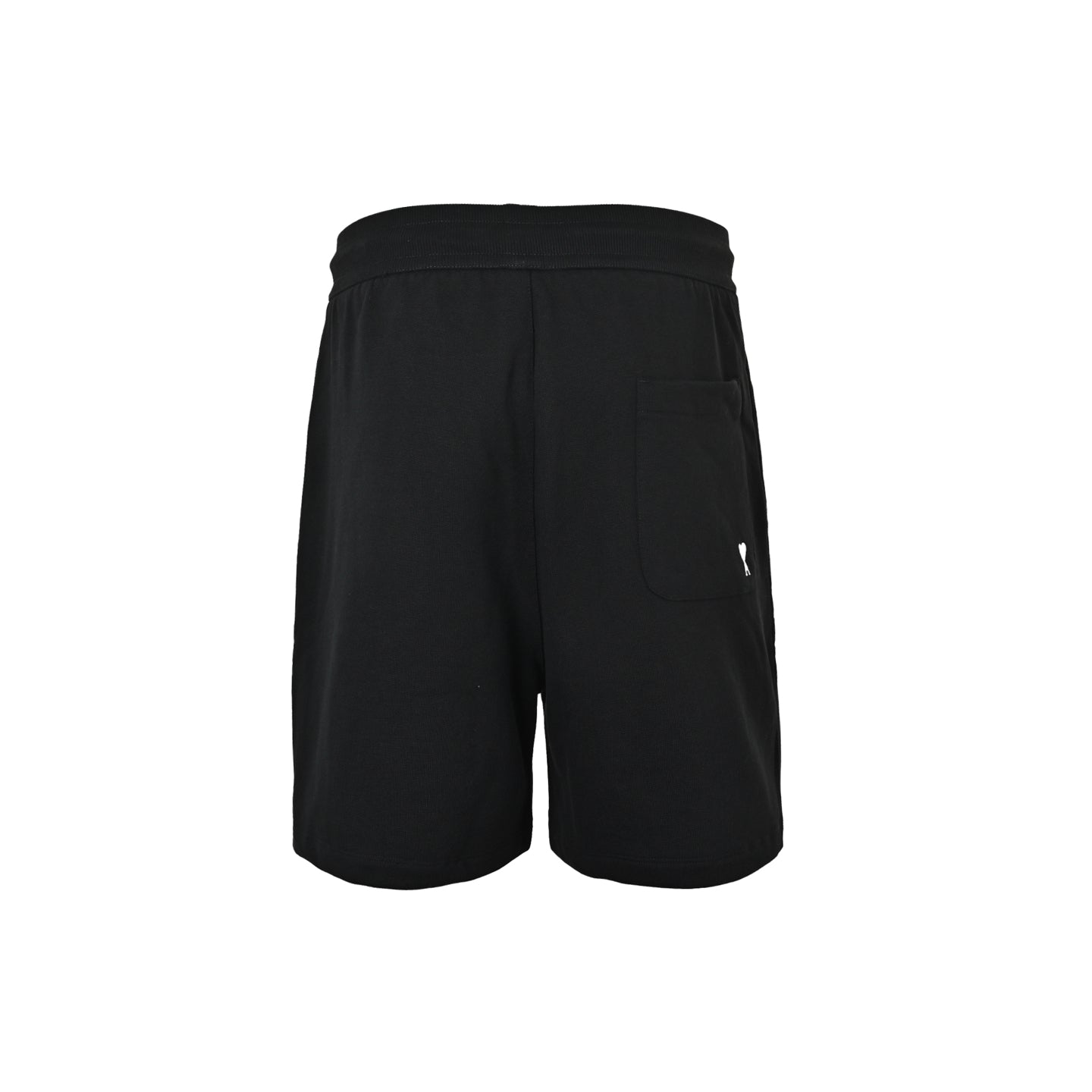 AMI Paris Ami de Cœur Drawstring Shorts — Black