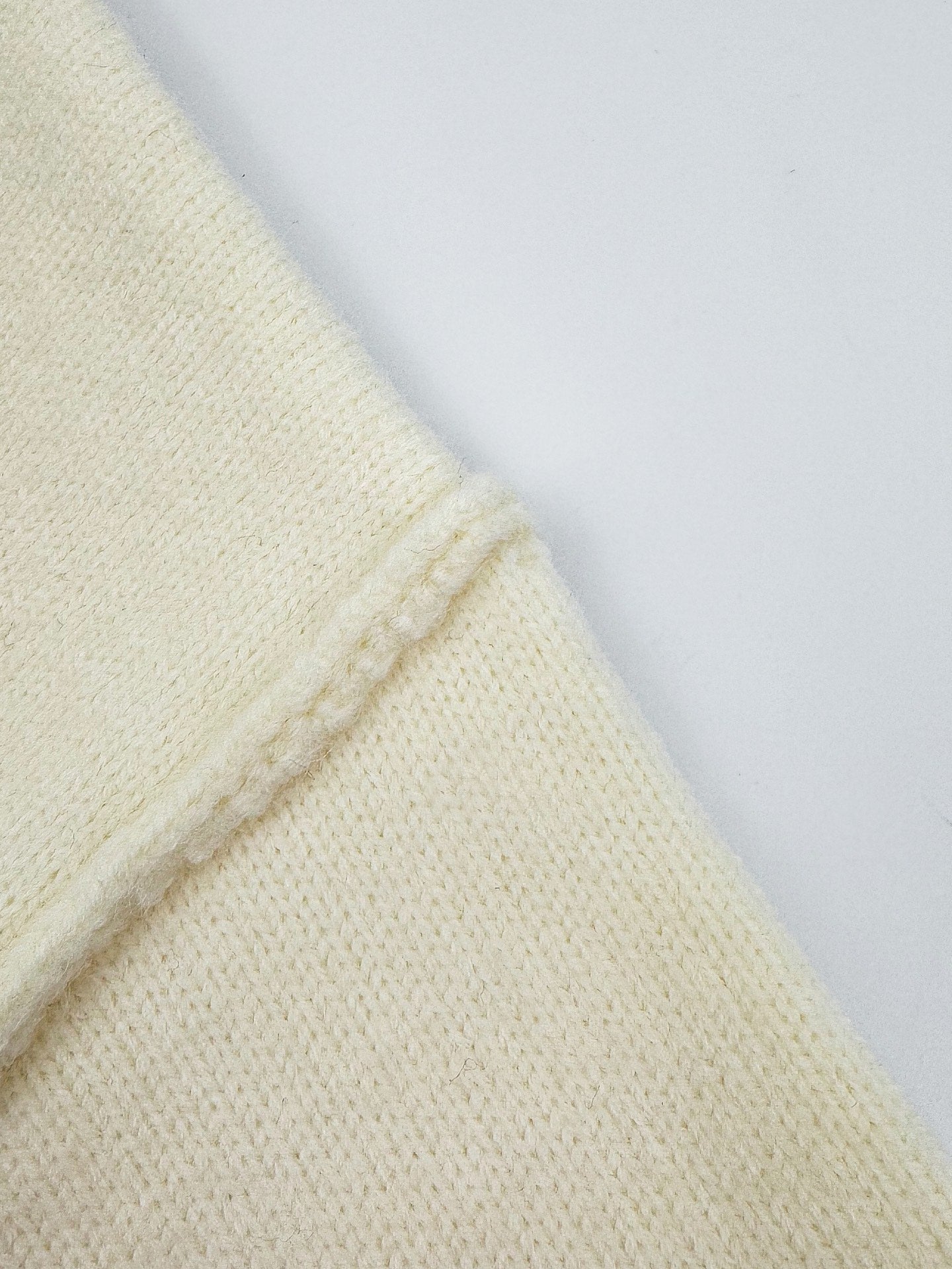 AMI Paris Ami de Cœur V-Neck Wool Cardigan — Ivory