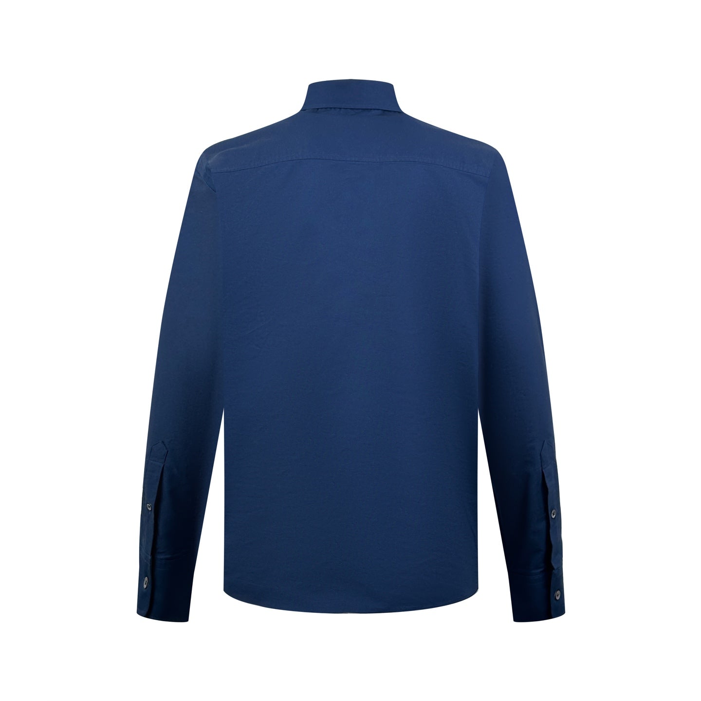 AMI Paris Ami de Cœur Tonal Oxford Cotton Button-Down Shirt — Navy