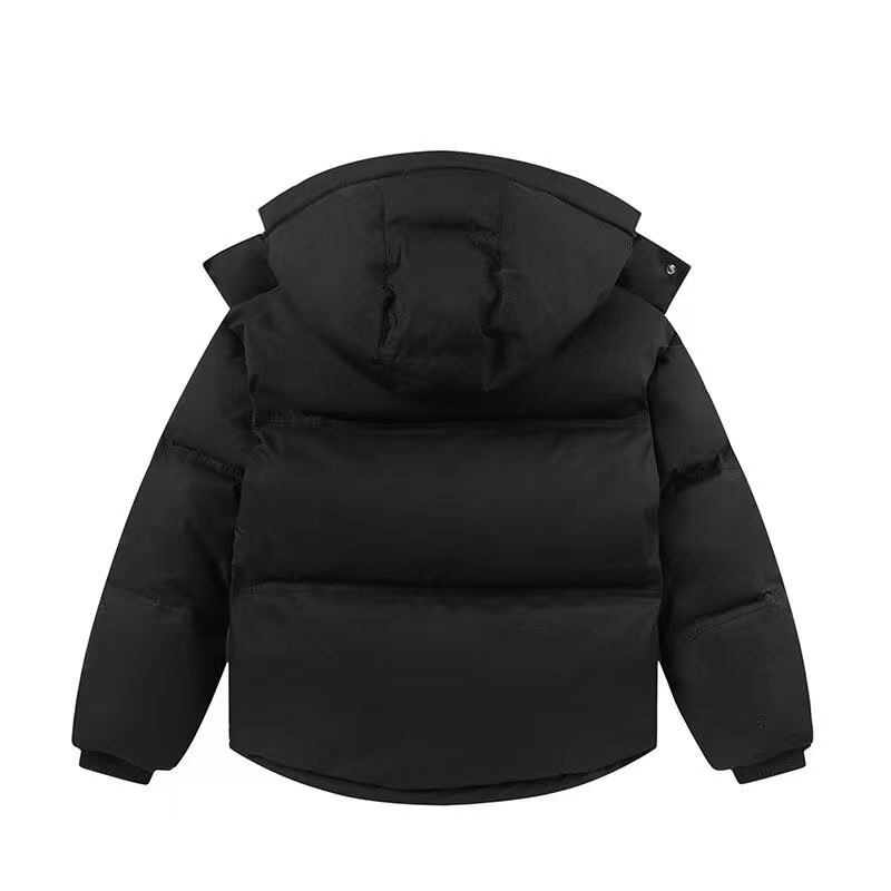 AMI Paris Hooded Down Puffer Jacket — Black