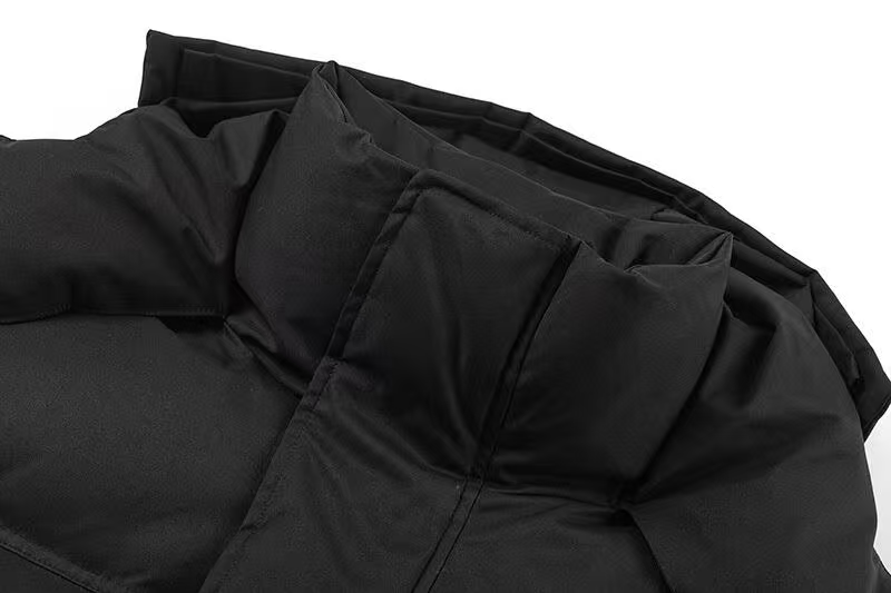AMI Paris Hooded Down Puffer Jacket — Black