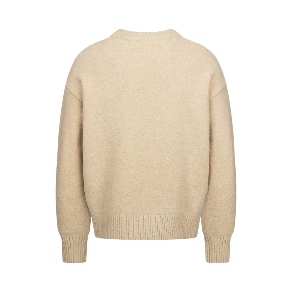 AMI Paris Ami de Cœur Crewneck Sweater – Beige