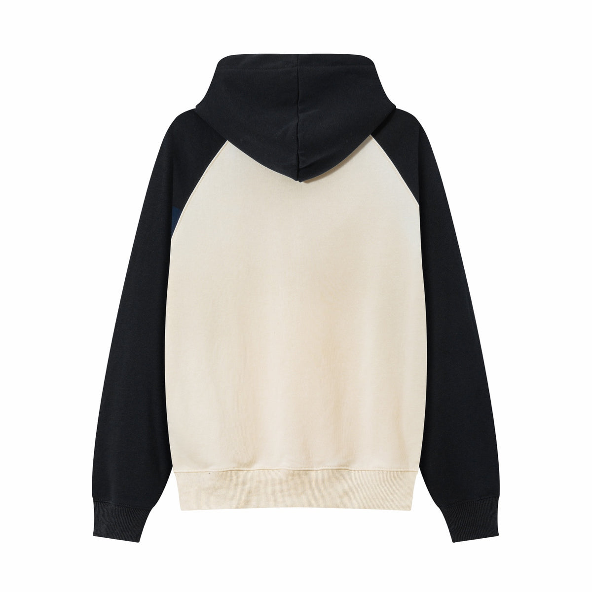 AMI Paris Ami de Cœur Raglan Hoodie – Cream & Black