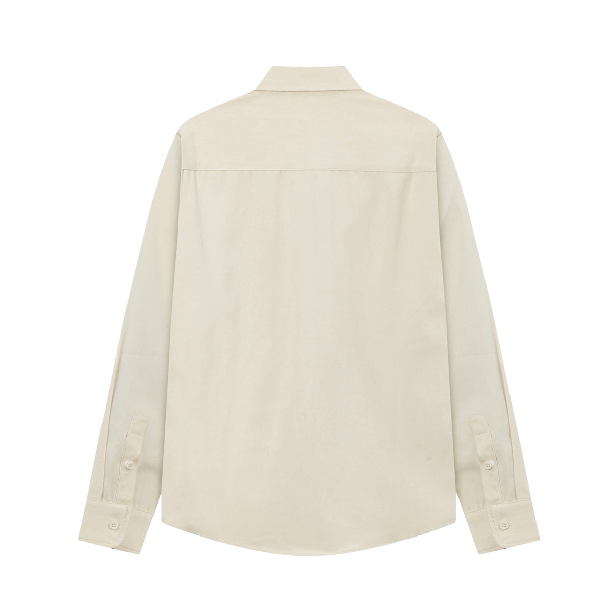 AMI Paris Ami de Cœur Patch Button-Down Shirt – Cream