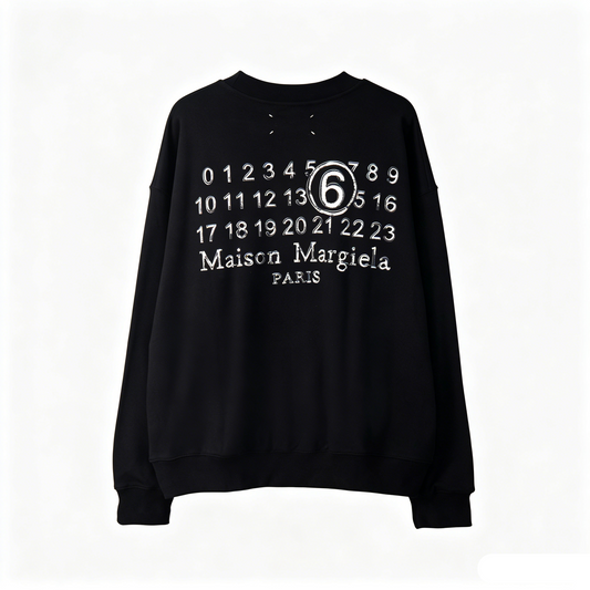 Maison Margiela MM6 Number Print Crewneck Sweatshirt