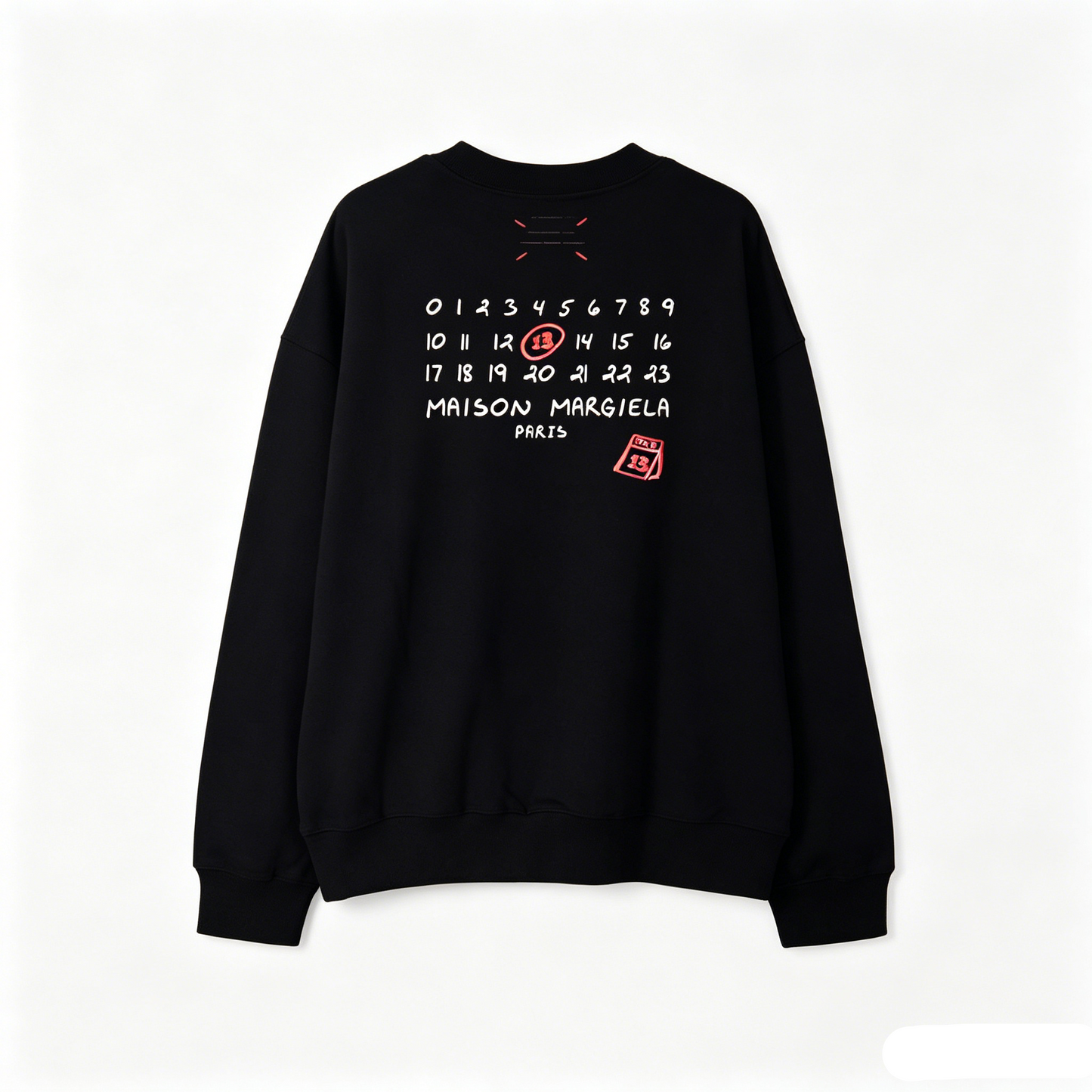 Maison Margiela Four-Stitch Logo Crewneck Sweatshirt