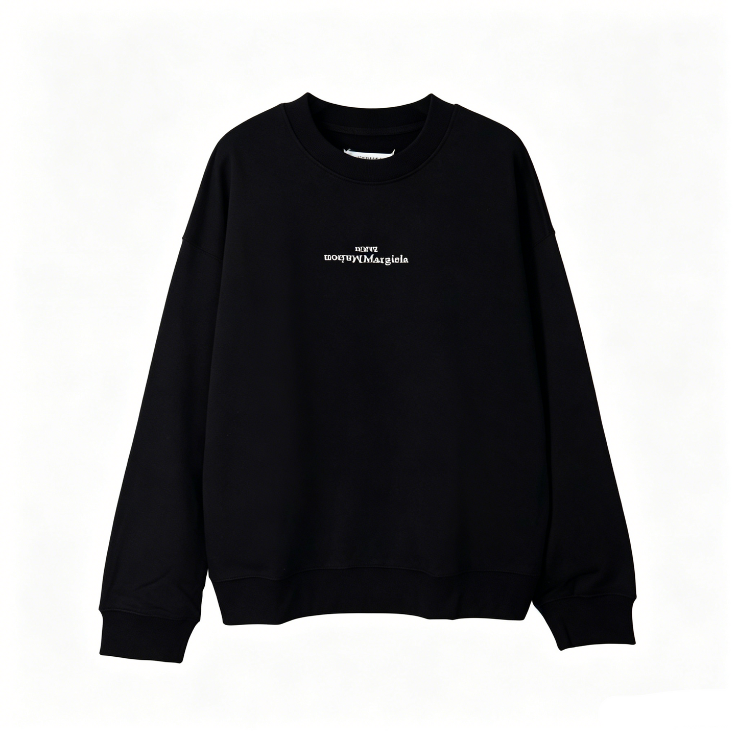 Maison Margiela Upside-Down Logo Crewneck Sweatshirt