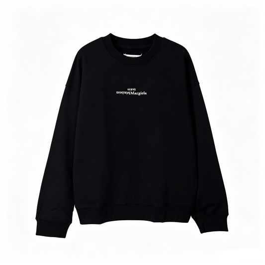 Maison Margiela Upside-Down Logo Crewneck Sweatshirt