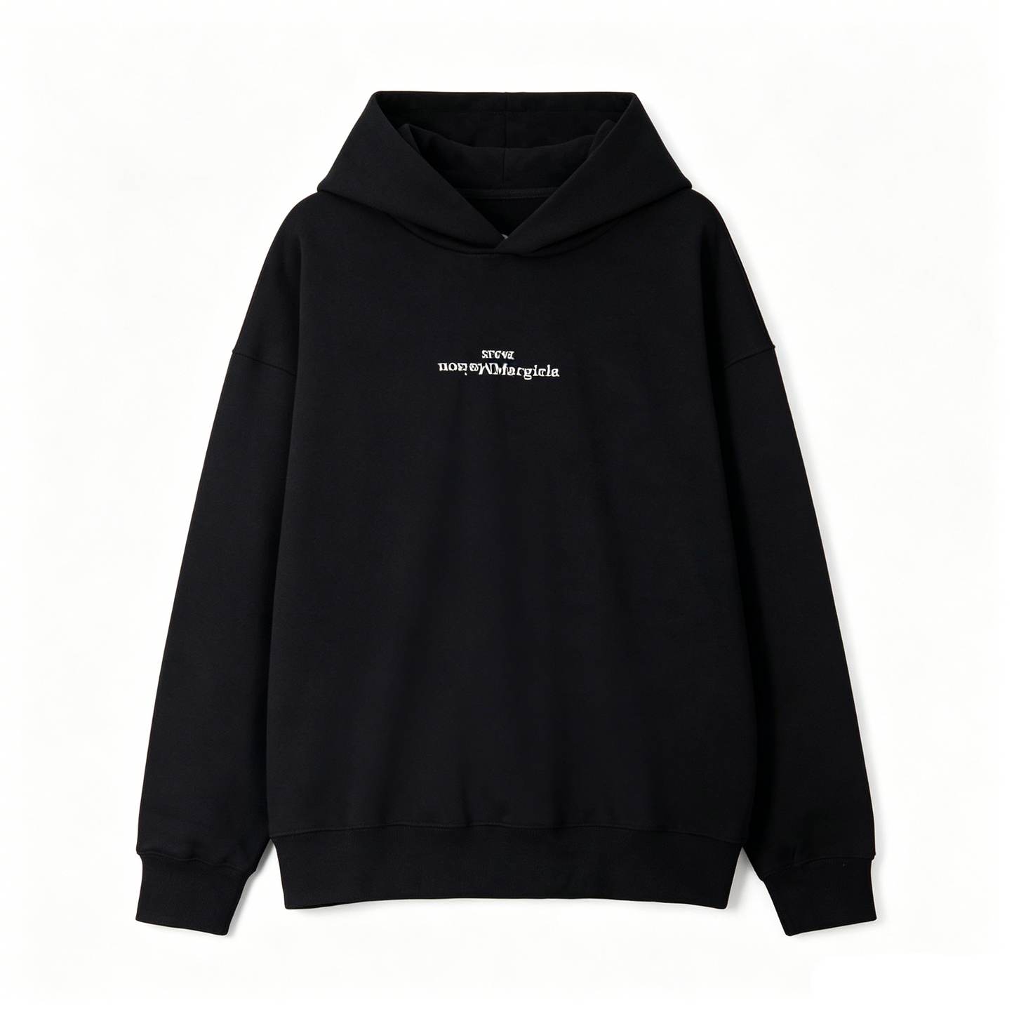 Maison Margiela Mirrored Inverted Logo Pullover Hoodie