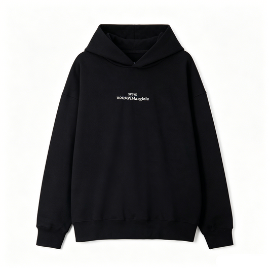 Maison Margiela Mirrored Inverted Logo Pullover Hoodie