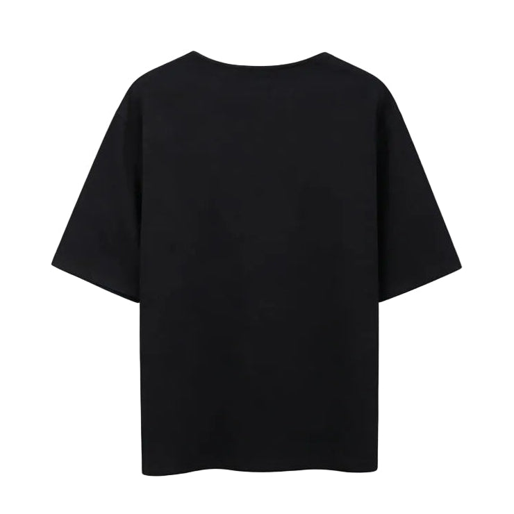 AMI Paris "Thank You For Being A Friend" Ringer T-Shirt | Black