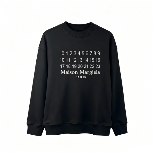Maison Margiela MM6 Number Print Crewneck Sweatshirt