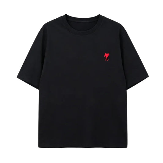AMI Paris Ami de Cœur T-Shirt | Black / Red