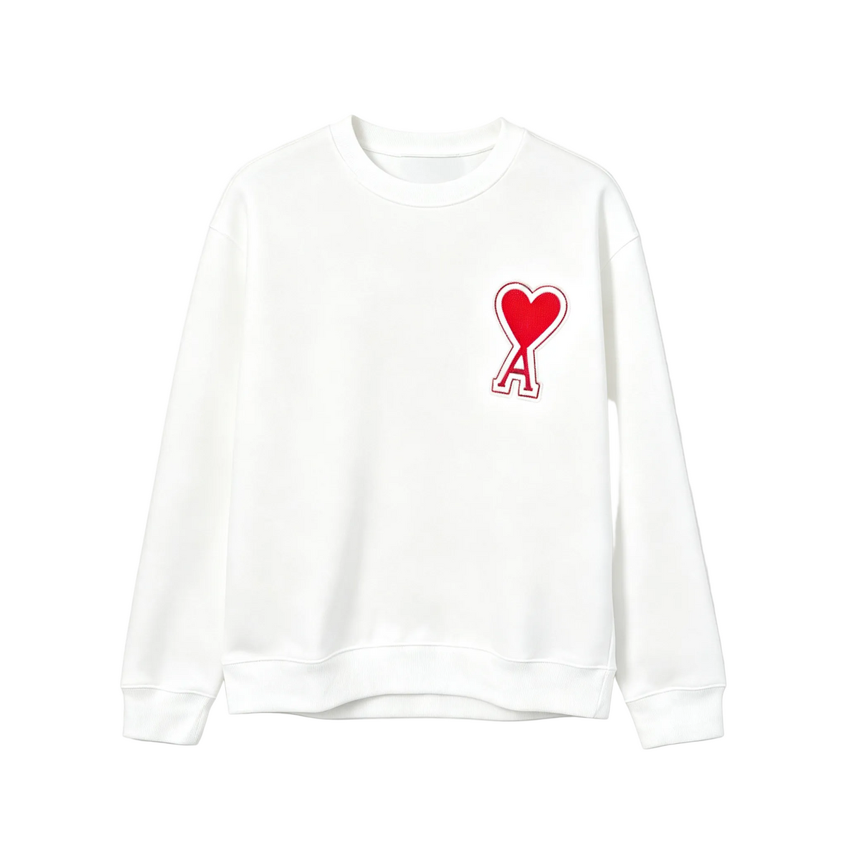 AMI Paris Ami de Cœur Sweatshirt | Black / White / Pink / Apricot