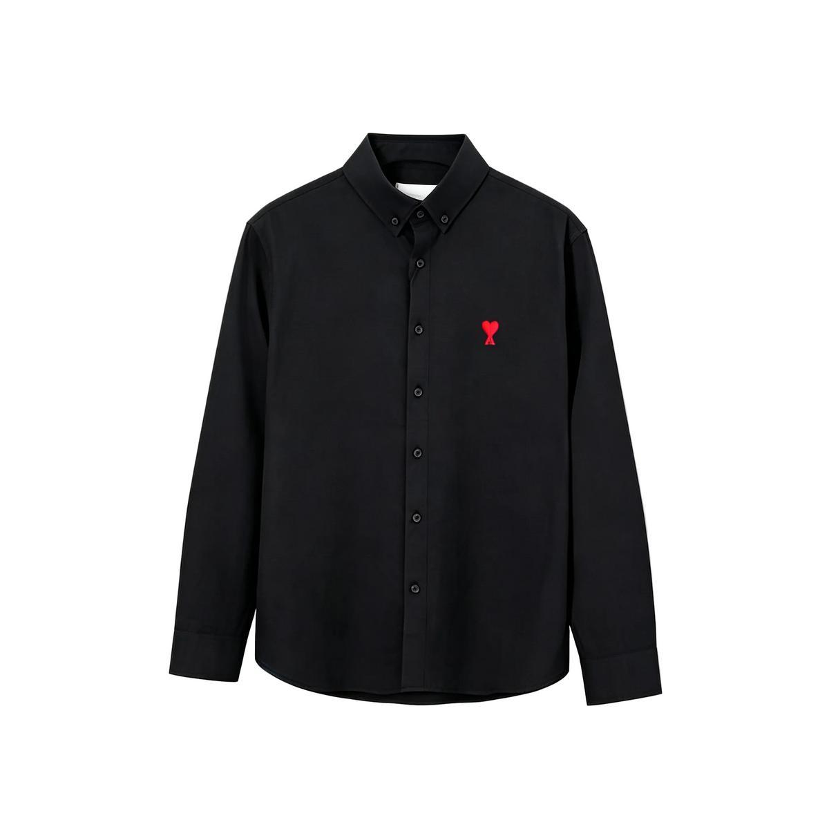 AMI Paris Ami de Cœur Oxford Shirt | White / Black / Grey