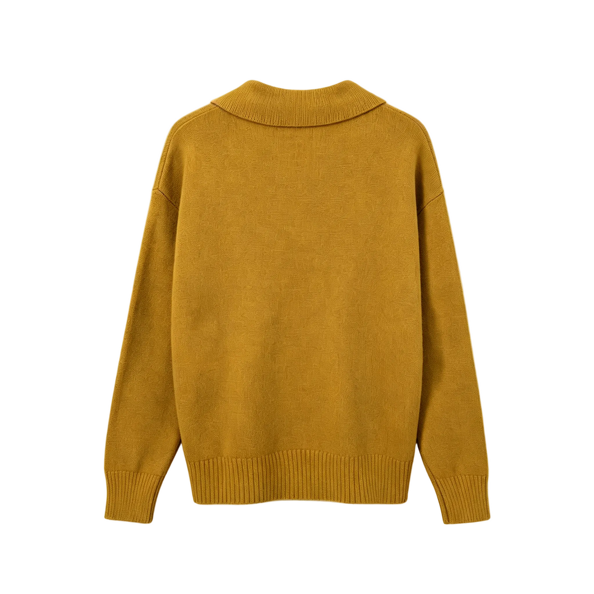 AMI Paris Ami de Cœur Knit Polo Sweater | White / Brown / Grey / Apricot